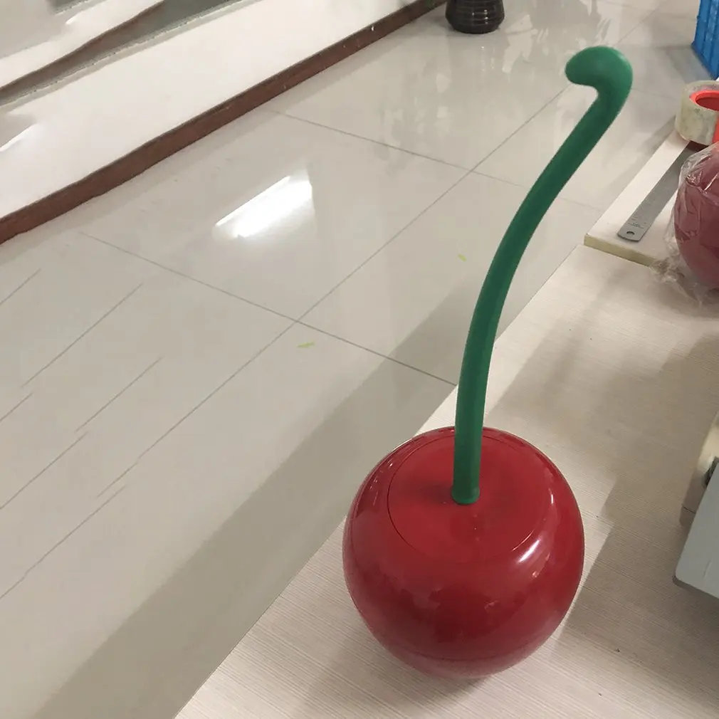 

Lovely Cherry Shape Lavatory Brush Toilet Brush & Holder Set Mooie Cherry Vorm Toilet Borstel
