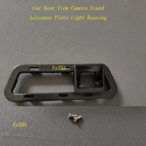 EzZHA Car Rear View Camera Bracket License Plate Light Housing Mount For Nissan Tiida Pulsar Hatchback C12 2011 2012 2013 2014