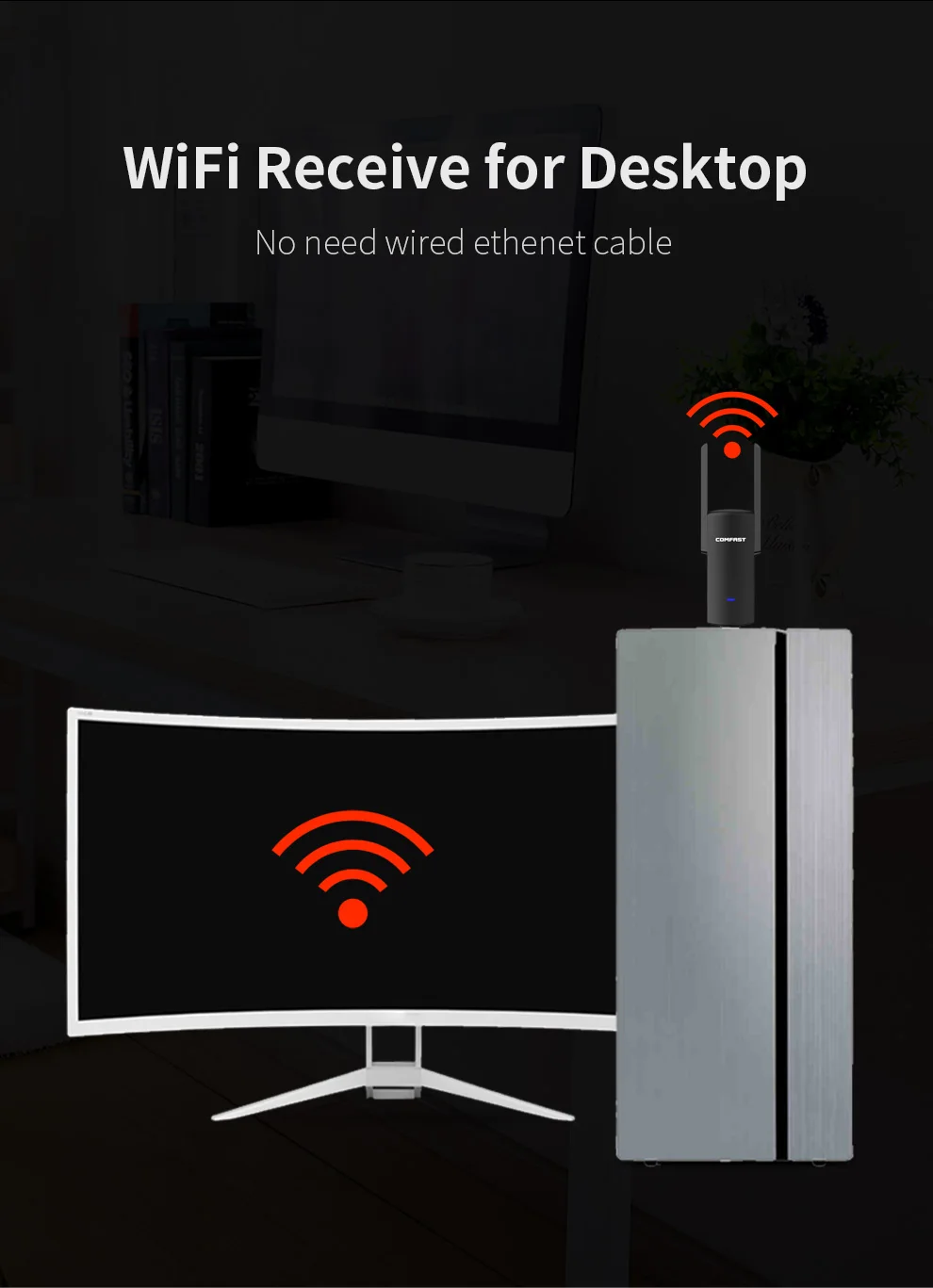 USB-адаптер Wi-Fi 1900 Мбит/с 650 ГГц 2 4 | Компьютеры и офис