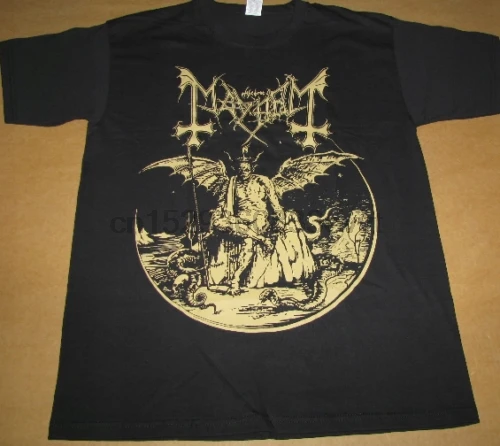 

Mayhem Daemon Official T-Shirt Gold Official Merchandise Norwegian Black Metal