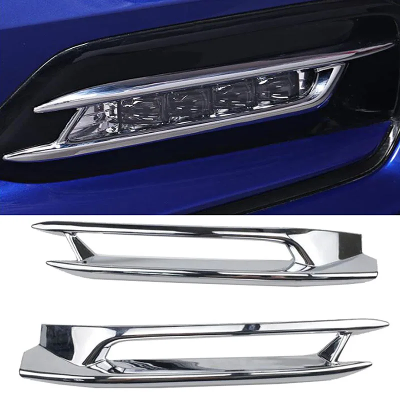 

for Honda Accord 2018 2019 ABS Chrome Front Fog Light Lamp Cover Trim Foglight accessories 2PCS