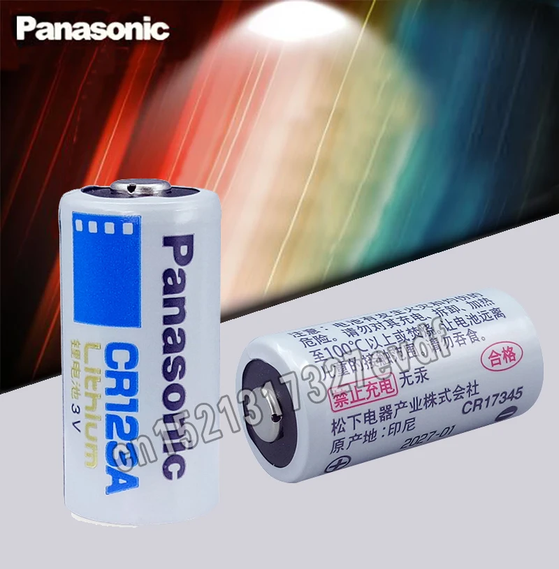 5 шт. новые оригинальные Panasonic CR123A CR17345 3V литиевая Батарея Камера Non аккумуляторные
