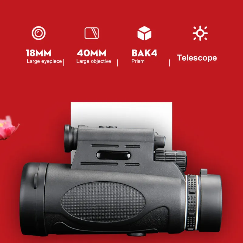 Портативный телескоп для активного отдыха кемпинга пешего туризма 12x50 высокого