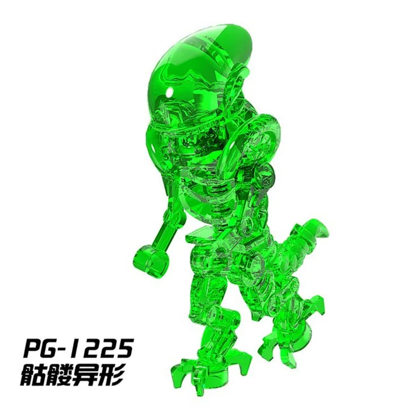 

PG1223 - PG1225 Single Sale Building Blocks Skeleton Skull Alien One-Eyed Cyclops Omino Snake Undead Figures For Children Toys