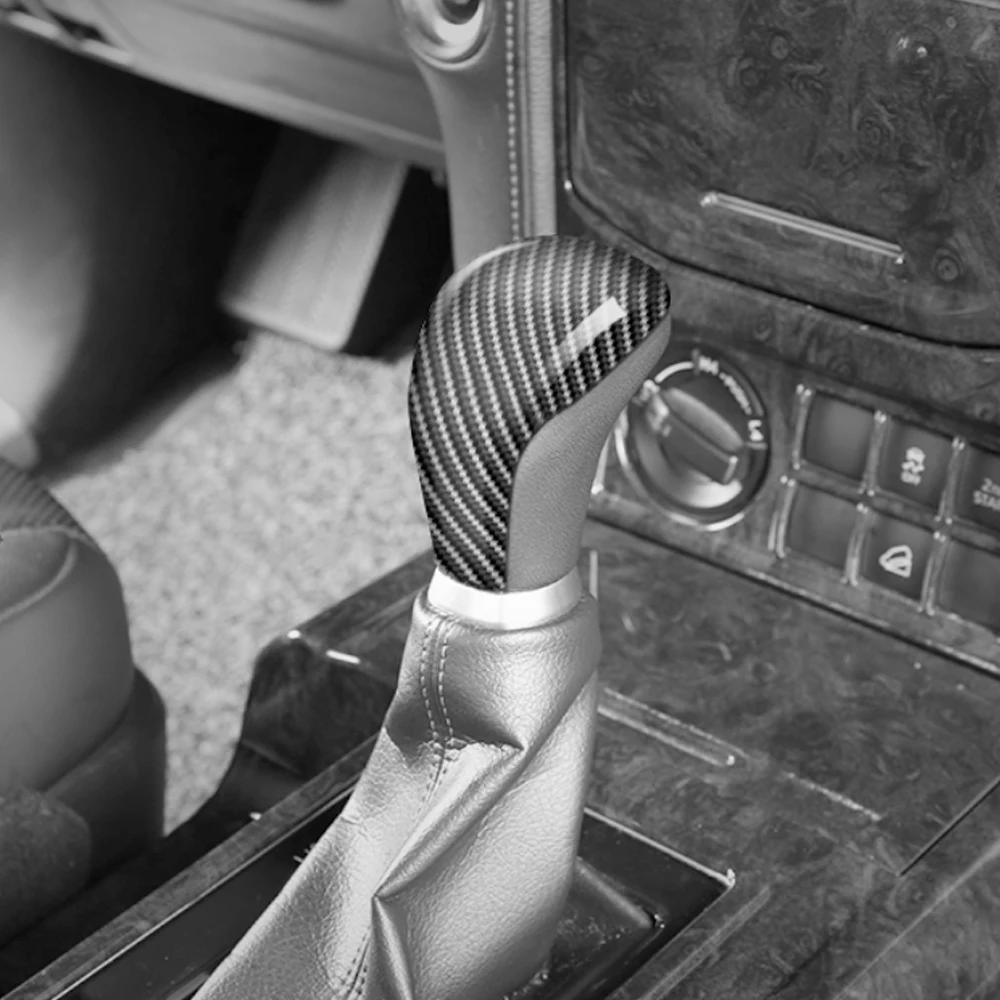 

CarManGo For Toyota Land Cruiser Prado J150 2010-2020 Car Accessory Carbon Gear Top Head Shift Knob Boots Replacement Auto Part