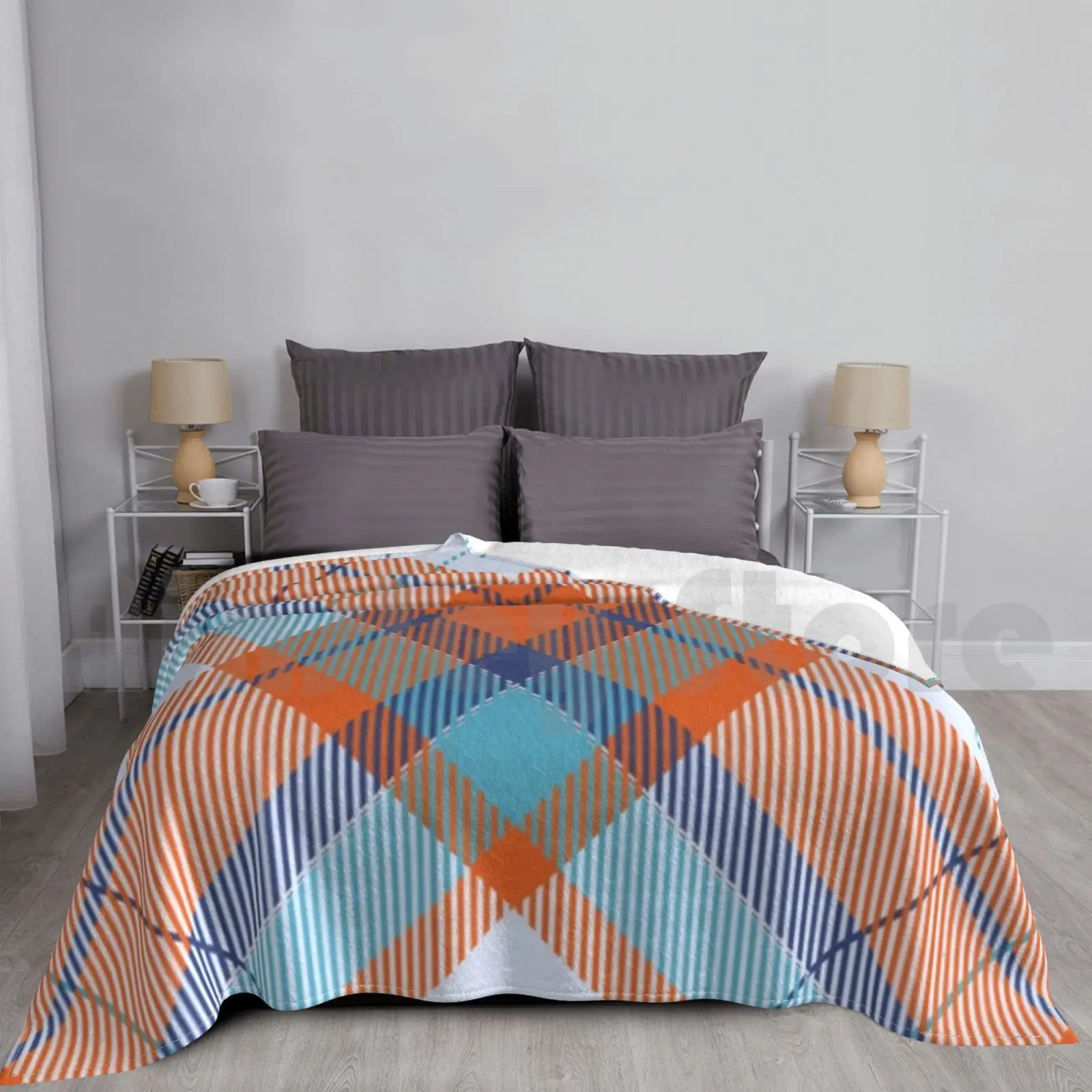 Шотландское одеяло модная клетчатая шотландская одеяла цвет черный шотландский