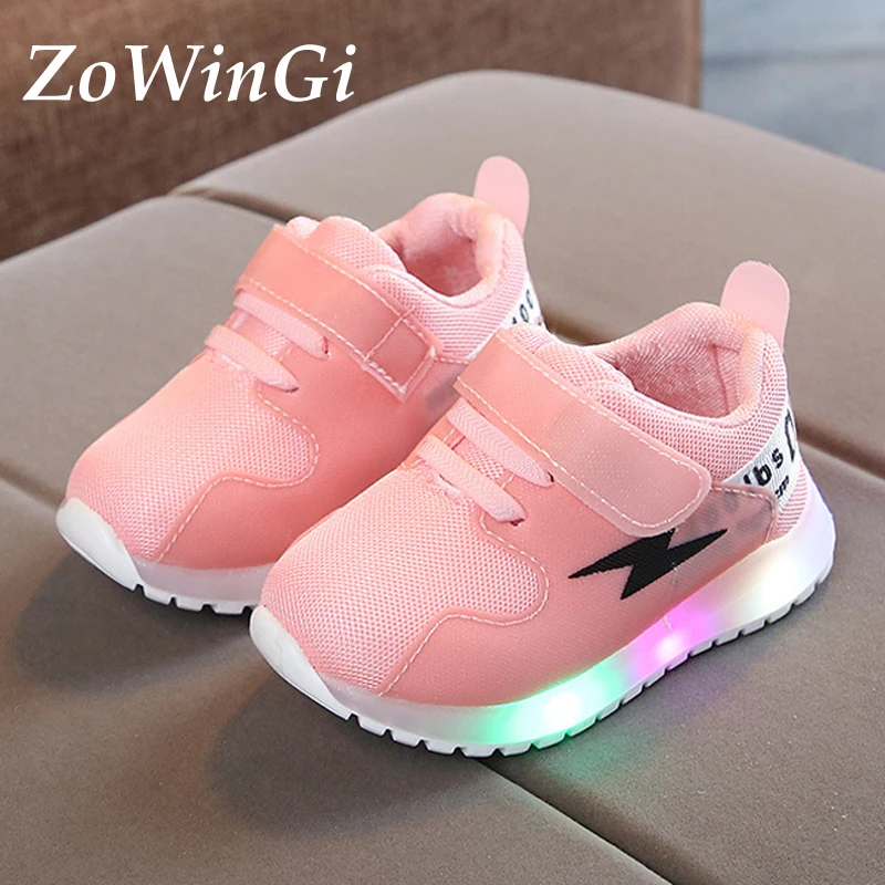

Size 21-30 Kids Sneakers with Illumination Glowing Sneakers Children Footwear Lightweight Sneakers zapatillas nina lumninosas