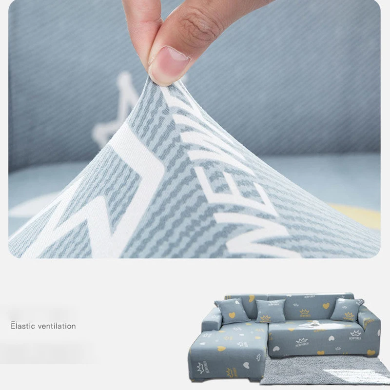 

Elastic Sofa Cover Stretch Sectional Corner Couch Cover Universal Cover For Living Room 1/2/3/4 Slipcover,L Shaped need buy 2pcs