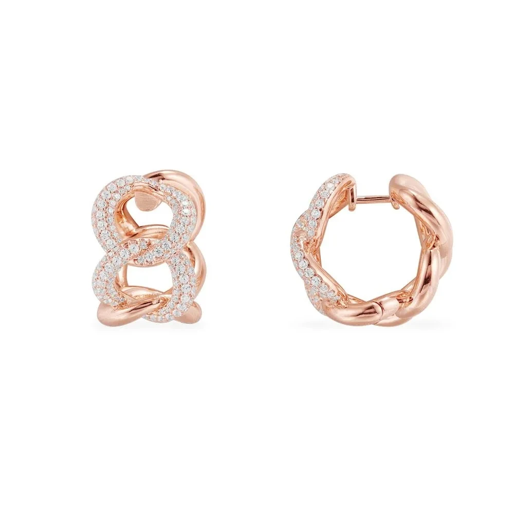 Модные очаровательные стерлингового серебра копия 1:1 Реплика с цепью из колец