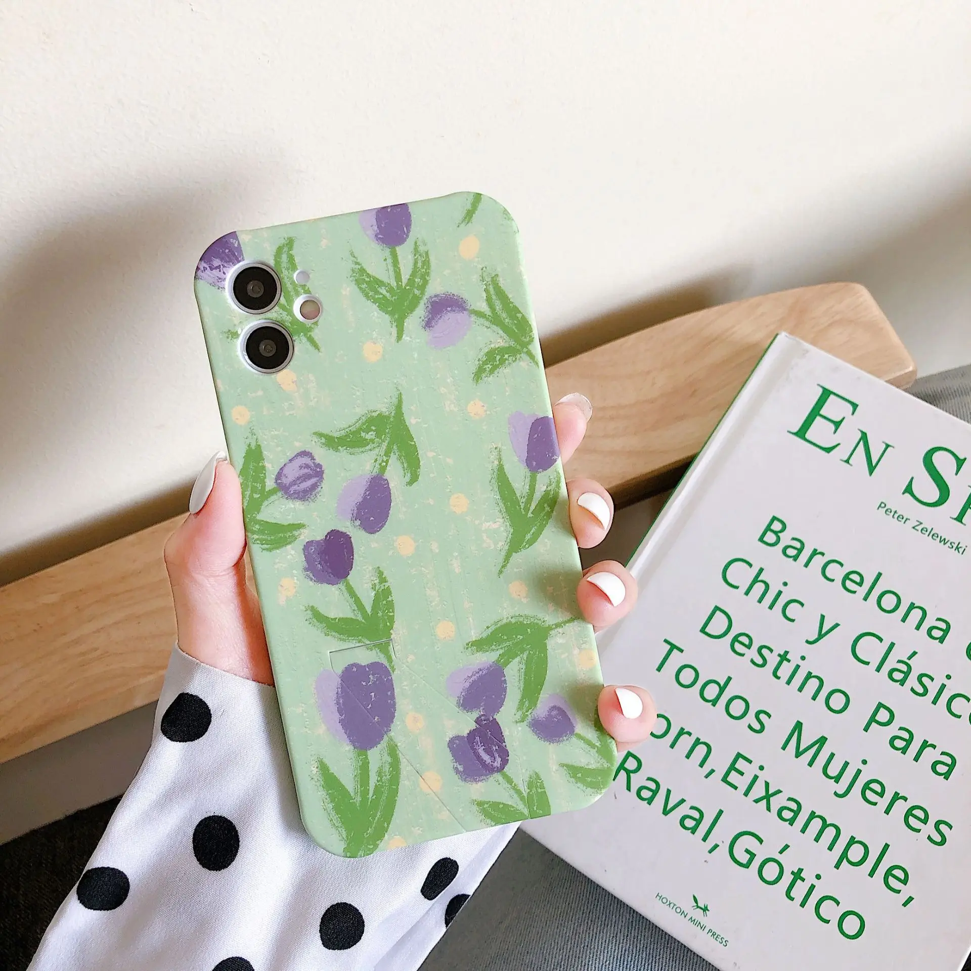 В стиле ретро цветы тюльпана скрытым кронштейном чехол для телефона iPhone 11 Pro Max Xr X