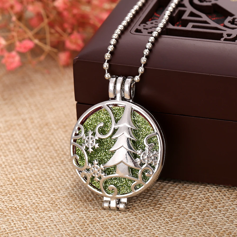 Новое рождественское ожерелье с распылителем для ароматерапии снежинка