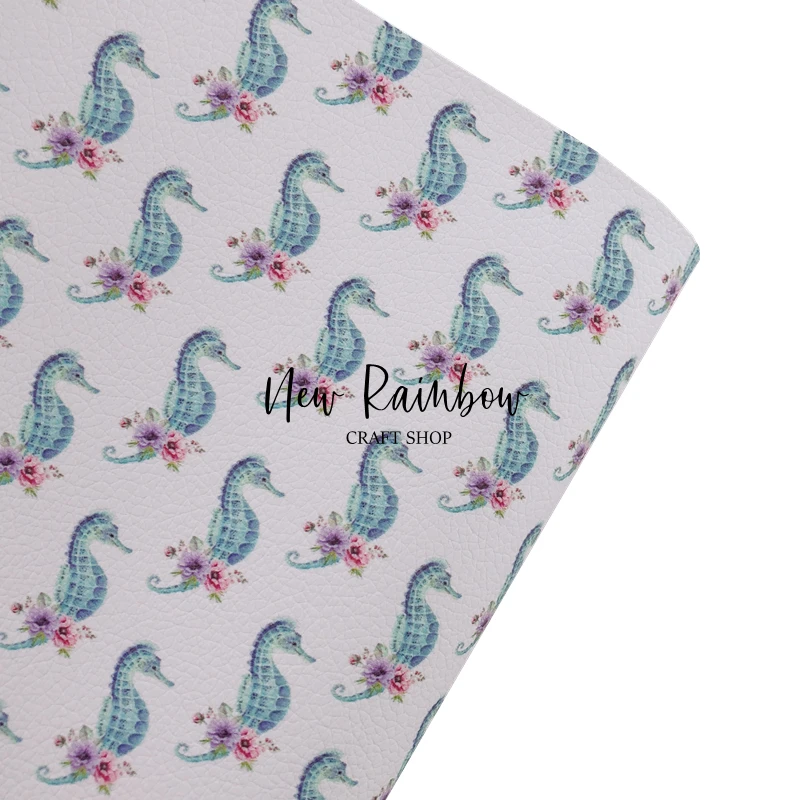 Новинка Радуга А4 подводный мир морской лошадь с розовым цветком искусственная