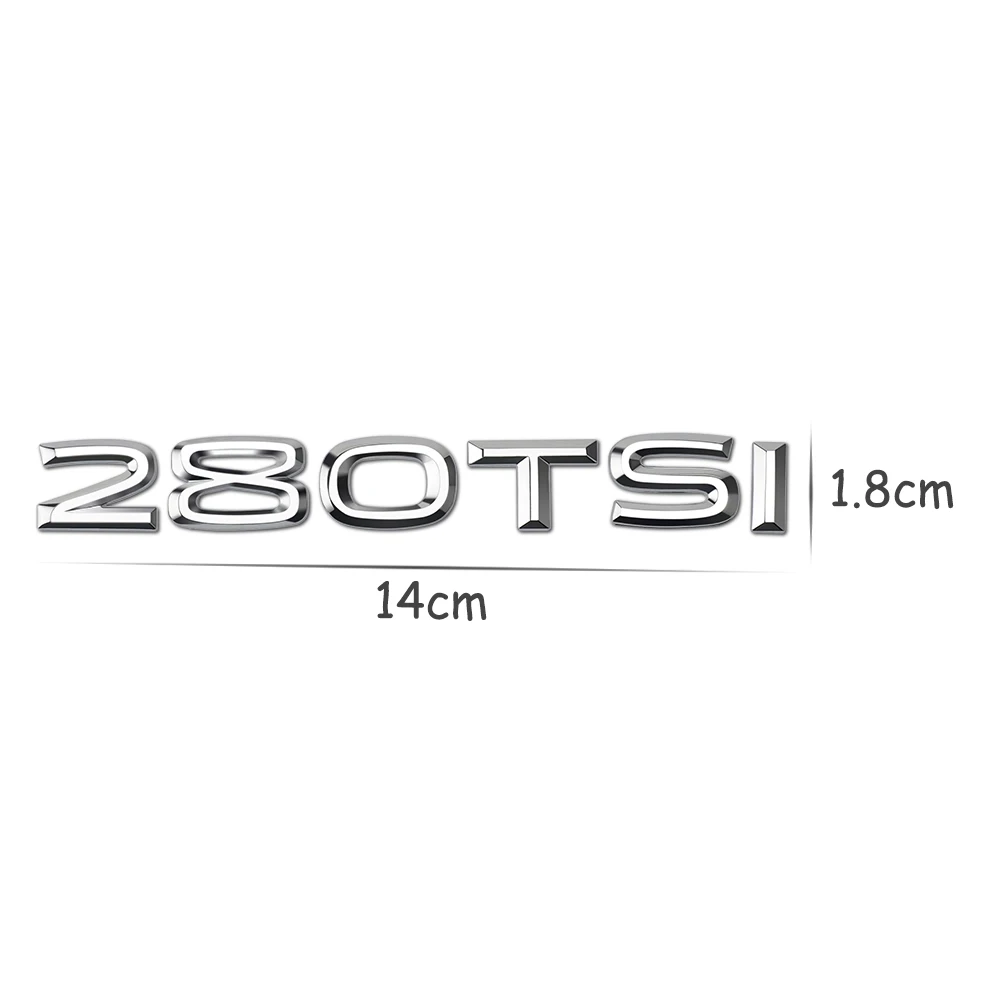 CC 230TSI 280TSI 3D эмблема значок с надписью на багажник автомобиля наклейка для Volkswagen VW