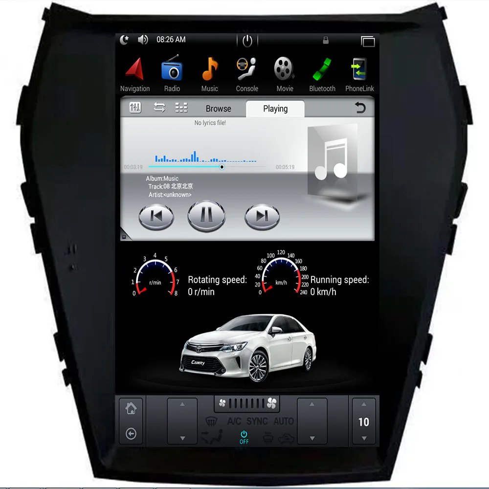 10 4 ''вертикальный Большой Экран Tesla Стиль Android автомобильный DVD GPS плеер для