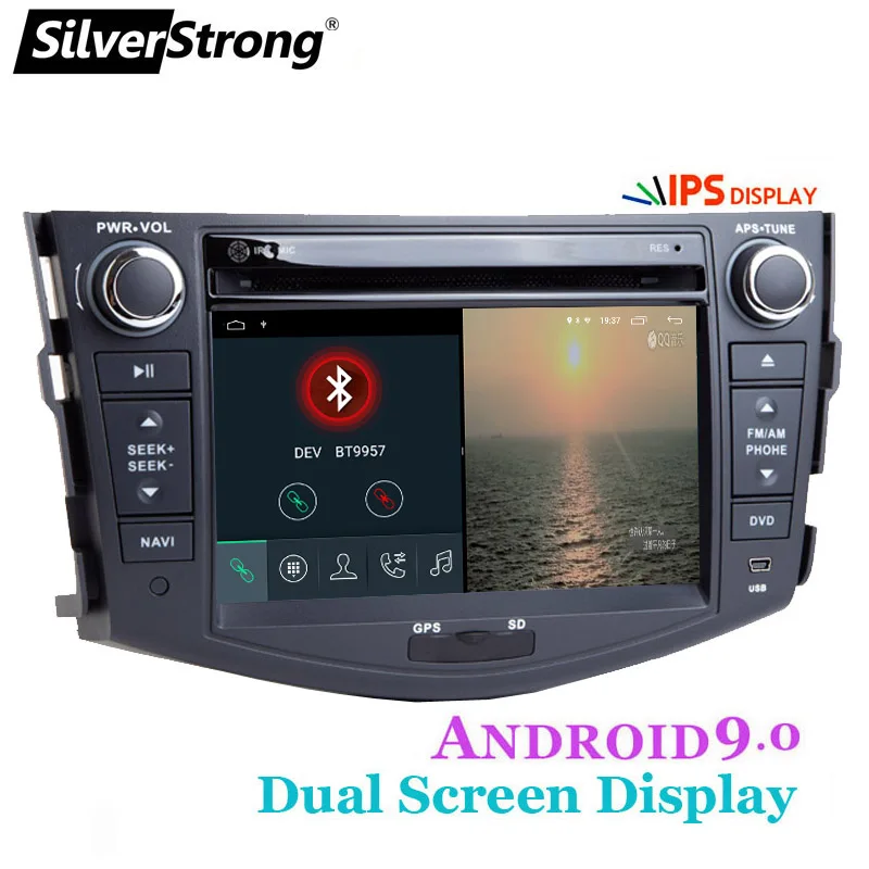 SilverStrong 2din ips DSP автомобильный Android9.0 dvd-плеер для Toyota Rav4 RAV 4 Аудио Видео Авто Стерео gps навигация радио DAB