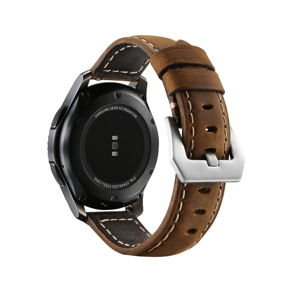 Huawei watch GT 2 кожаный ремешок для samsung Galaxy watch 46 мм gear s3 Frontier band браслет 22 мм ремешок gear S 3 Классический 46 мм