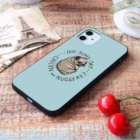 for iphone chubby pug soft tpu border apple iphone case