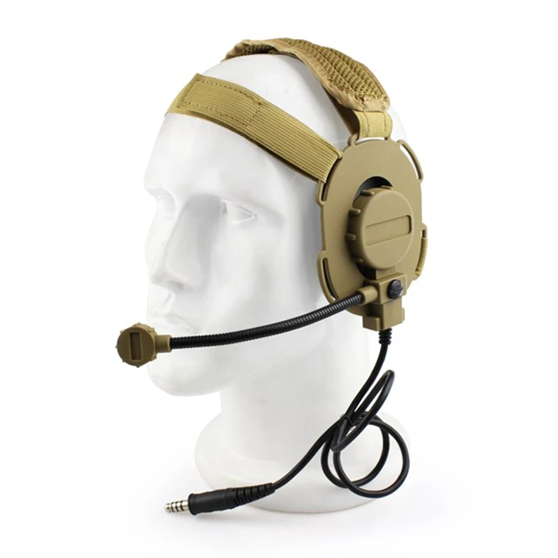 

Tactical Headset III Z Tactical Bowman Elite II Mic Radio Boom for Walkie Talkie Helmet Communication