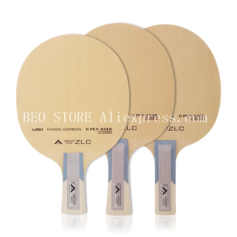 LOKI Arthur ASIA ZLC Table Tennis Blade Professional 5 Ply Hinoki Carbon Ping Pong Paddle Fast Attack Arc Pingpong Bat