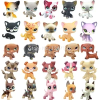 lps cat rare littlest pet shop cute toys standing red short hair cat brown dog dachshund collie spaniel great dane gift for girl