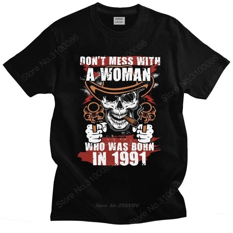 

Мужская футболка с коротким рукавом, 1991 хлопок, 30 лет