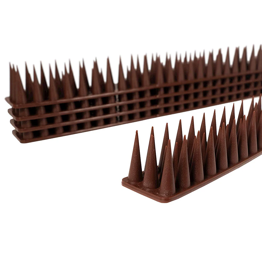 

10PCS 49*4 *3CM Plastic Bird Repeller Spikes Anti Climb Repellent Strips Cat Pigeon Spike For Garden Wall Fence Railings Device