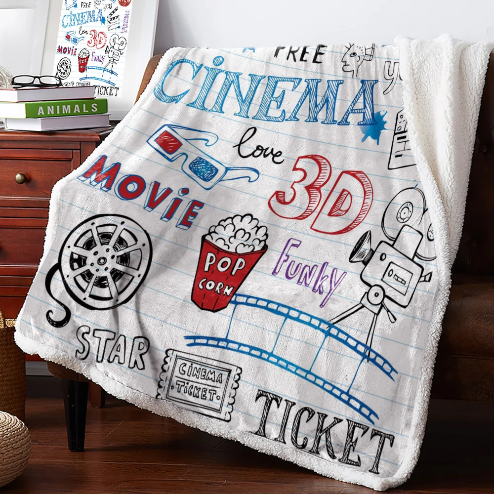 Супермягкое Фланелевое флисовое покрывало Sherpa плед на диван простая камера