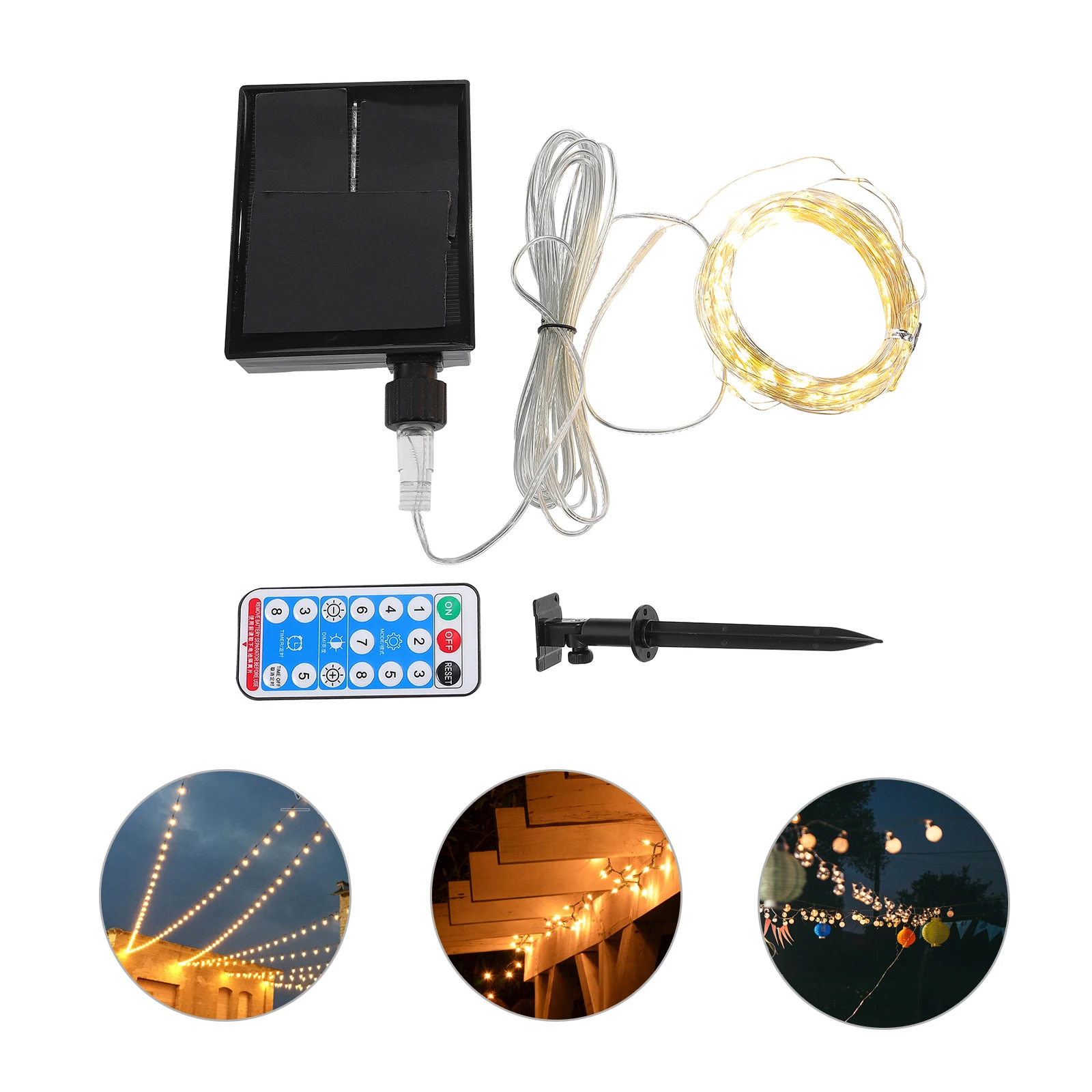 

1 Set String Light Waterproof Decorative String Lamp Scene Light for Outdoor Lawn