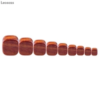 leosoxs 2 pcs 8mm 25mm scarlet rosewood red sandalwood ear pinna retro wild piercing jewelry europe and america
