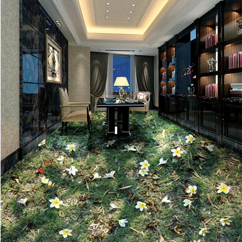 3d обои на заказ падающие синие листья орхидеи стерео для ванной гостиной спальни