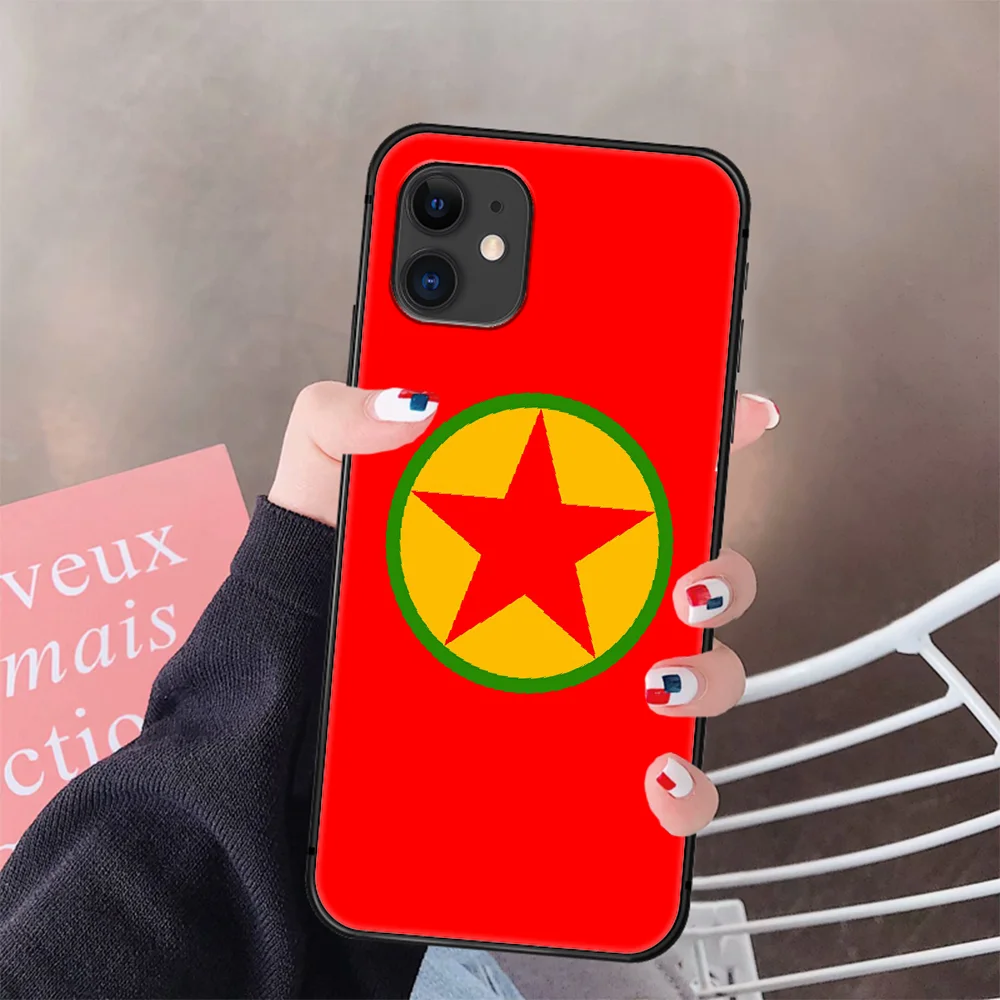 

Kurdistan Flag Phone Case Cover Hull For IPhone 5 5s se 2 6 6s 7 8 12 Mini Plus X XS XR 11 PRO MAX black Hoesjes Silicone Coque