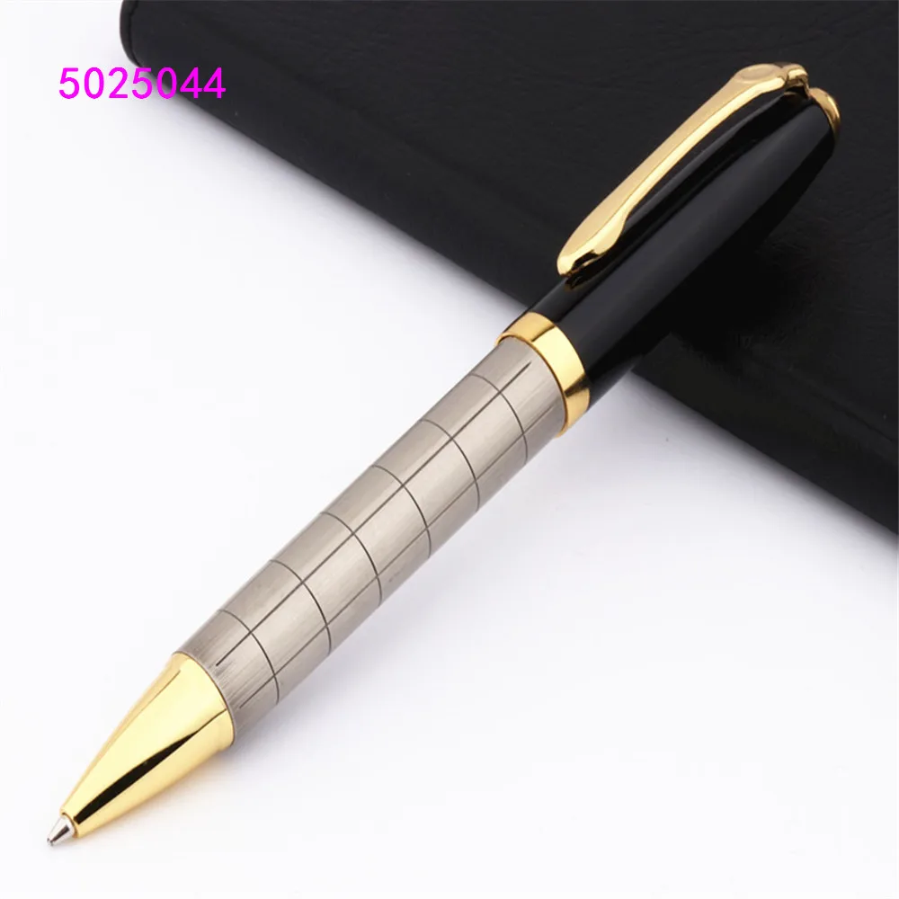 Роскошная качественная классическая шариковая ручка золотистого цвета со