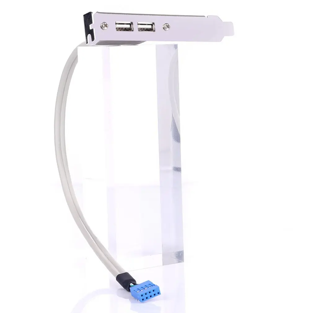 

Two-port USB Rear Bezel Desktop Computer Chassis PCI Bit USB 2.0 Mainboard Extension Cable Dual Port USB Extension Bezel