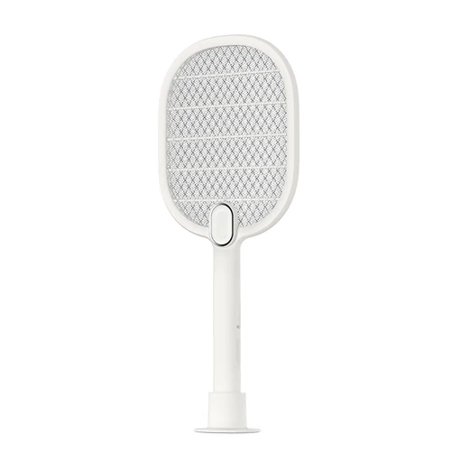 White Электрическая ловушка для комаров с светодиодный индикаторы USB Перезаряжаемые комаров убийца ручной ракетки насекомых Fly ошибках ОСА мухобойка - Цвет: White
