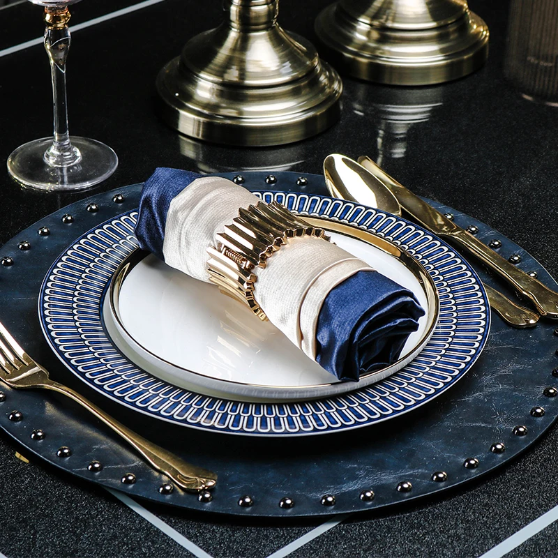 

Modern Luxury Dinner Plate Sets Dinnerware Home Decor Knife And Fork Plates Set Tableware Set Platos Restaurant Supplies BC50PT