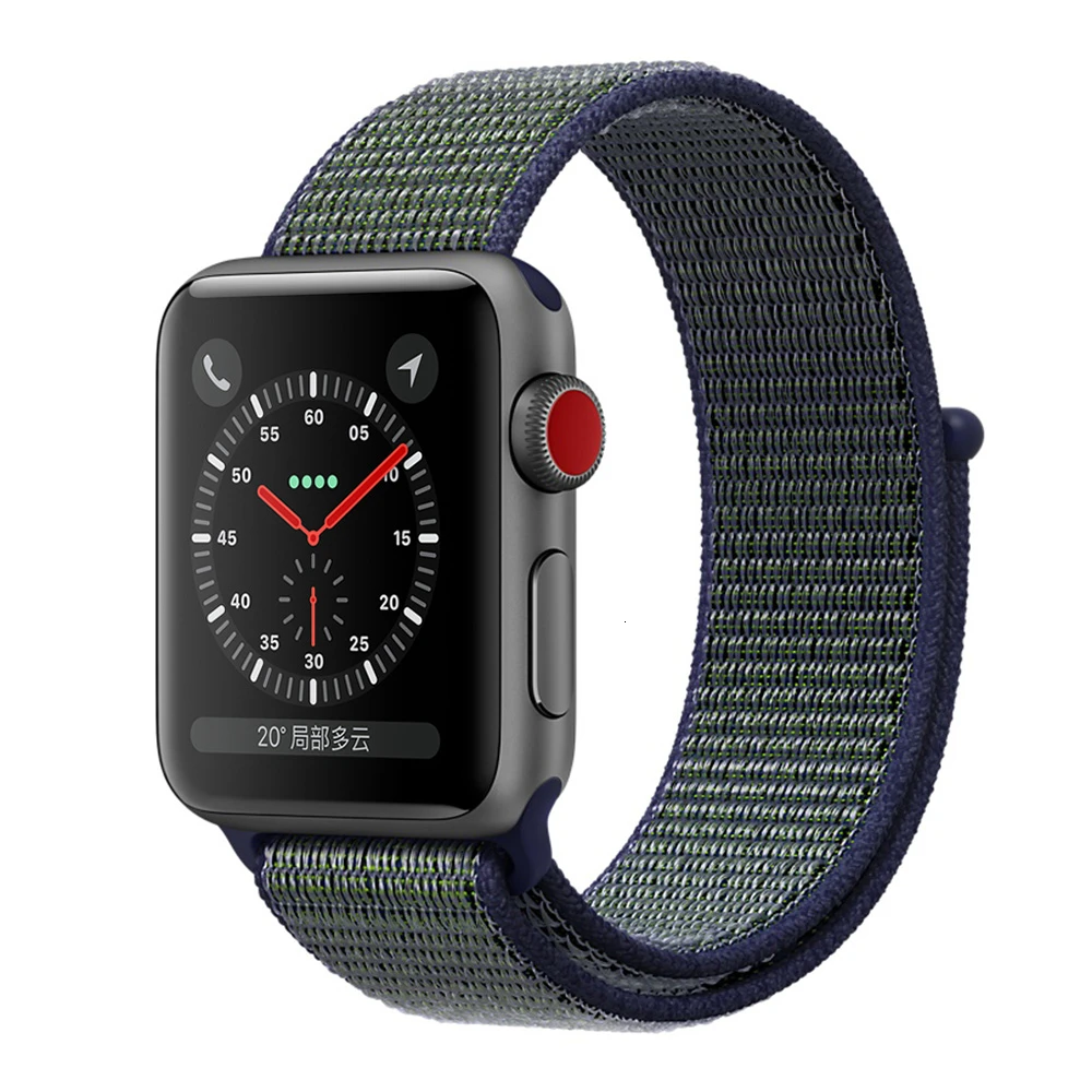 Midnight Fog Нейлоновый ремешок для Apple Watch серии 5 42 мм iwatch 44 мм ремешок 38 мм 40 мм iwatch sreies 4 3 2 pulseira браслет ремешок для часов - Цвет ремешка: Midnight Fog