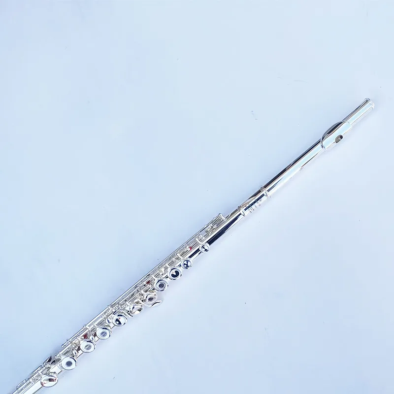Сделано в Японии верхняя канавка с 16 отверстиями посеребренный поперечный Flauta
