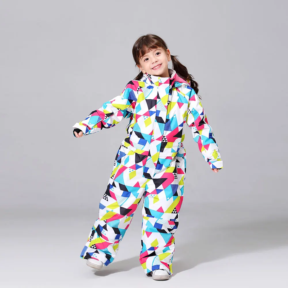 Новинка 2020 зимние лыжные костюмы для детей водонепроницаемый женский комбинезон