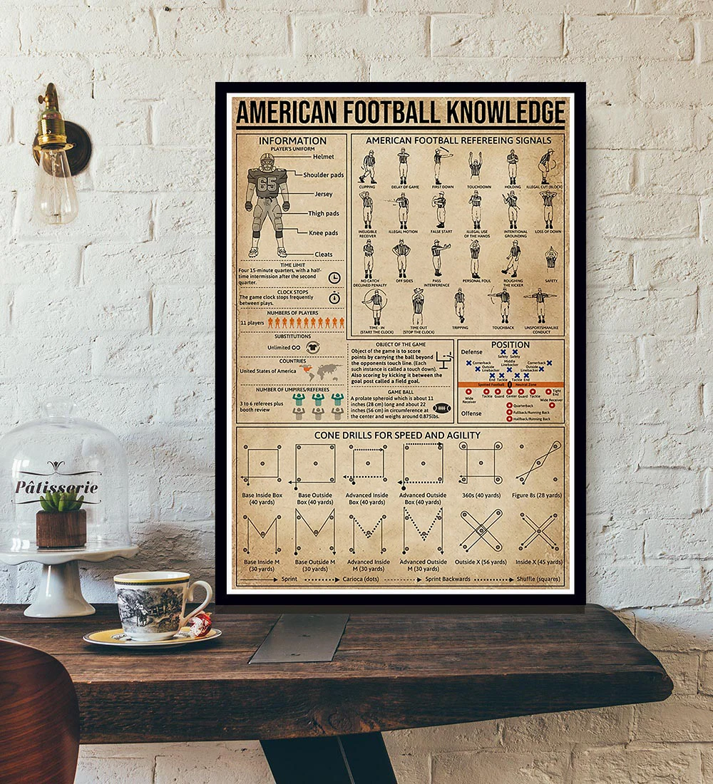 Винтажный спортивный плакат в скандинавском стиле с изображением музыкальных