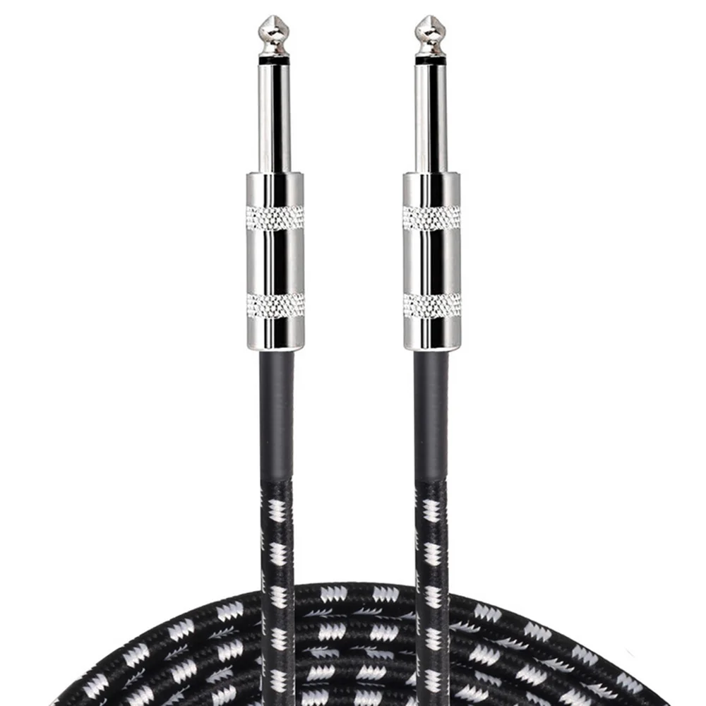 10 футов кабель для электрогитары гитара бас музыкальный инструмент 1/4 дюйма