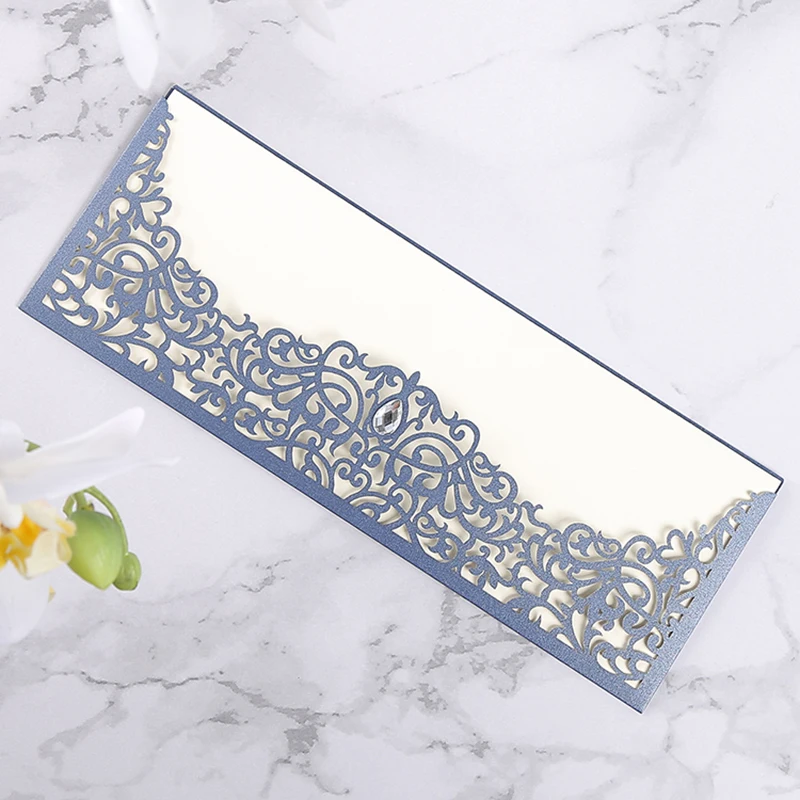 1 шт. лазерная резка свадебные приглашения роза флора визитка день рождения