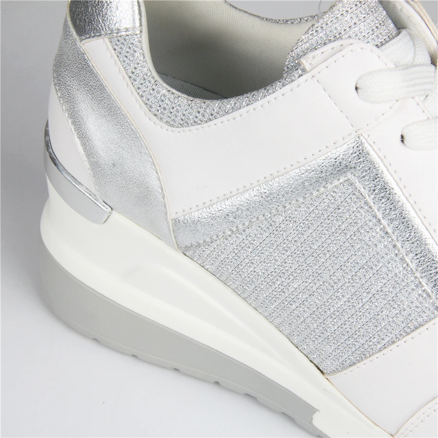 Женские кроссовки на танкетке белые весна лето 2020|Женские и кеды| |