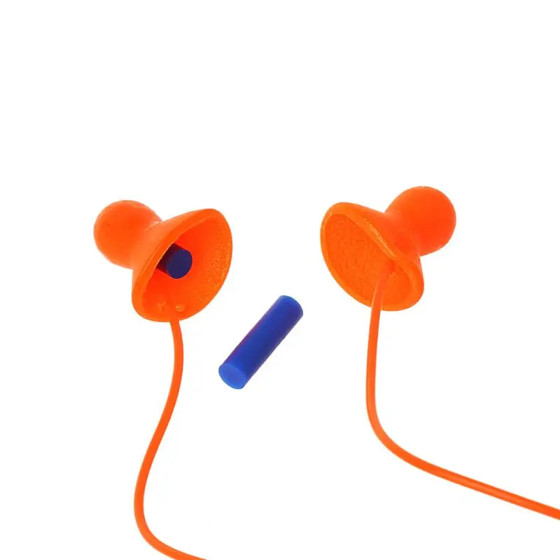 

Soft Silicone Corded Earplug Swimming Ears Protect Reusable Noise Reduction Tool
