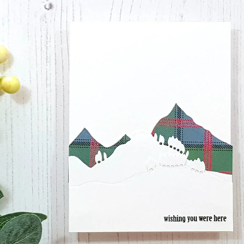 Mountain Die Sets Metal Cutting Dies Stencils Border Cut For Card Making DIY New 2020 Crafts Cards | Дом и сад