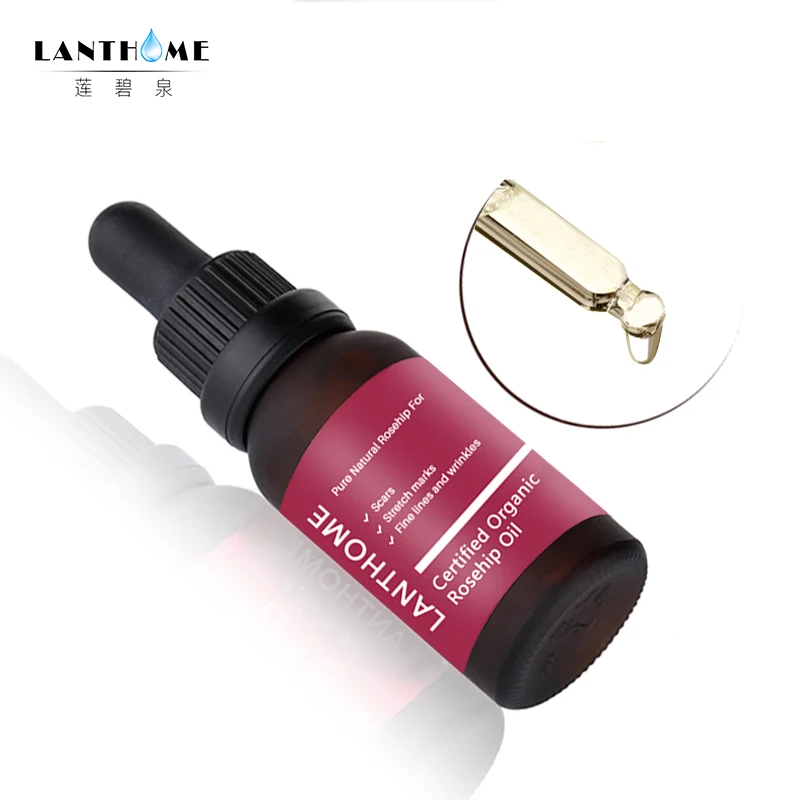 

NEW 100% Pure All Natural Organic Rosehip Seed oil Cold-Pressed Unrefined Effectively fade-out acne print Essence cleaning face