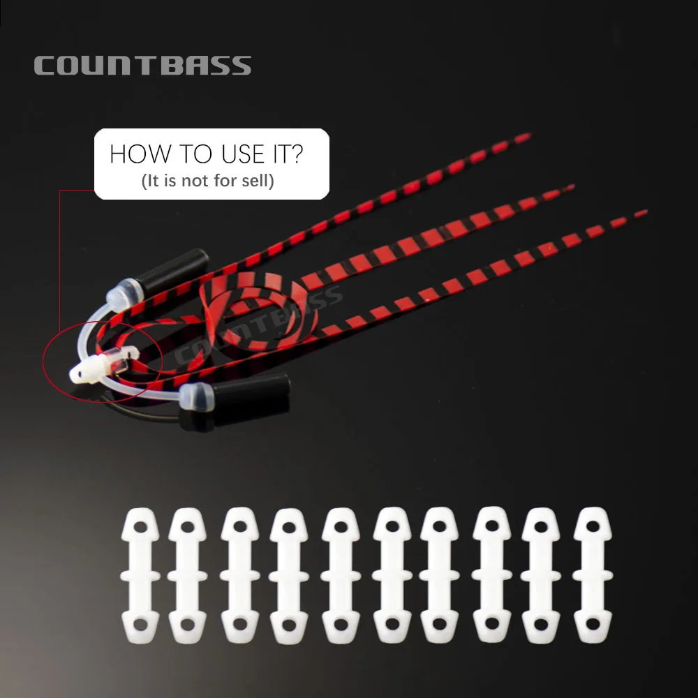 COUNTBASS 50 шт в наборе Пластик юбка ошейники для собак слайдера джиг силиконовые