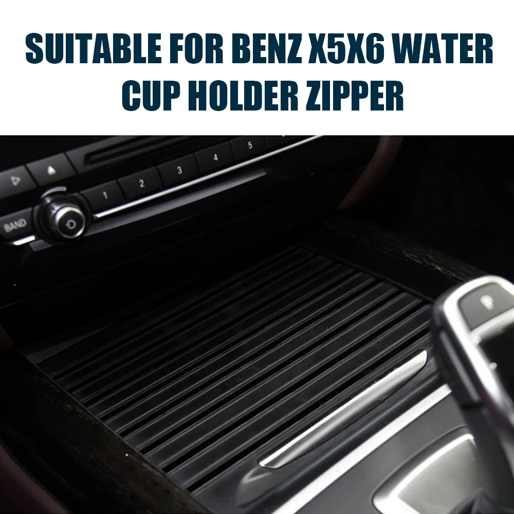 

Car Center Console Cover Interior Drink Water Cup Holder Cover Trim Cap Replacement Rolling Curtain for BMW X5 F15 X6 F16