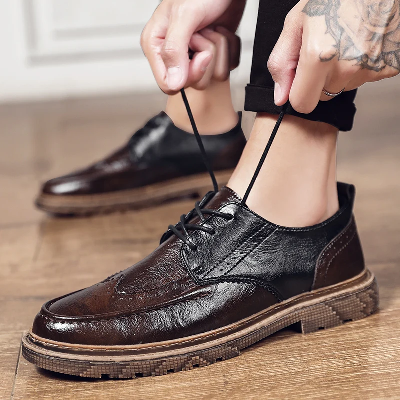 

Fashion Leather Men Casual Shoes Business shoes men loafers Moccasins Shoes Fashion Sneakers Fashion