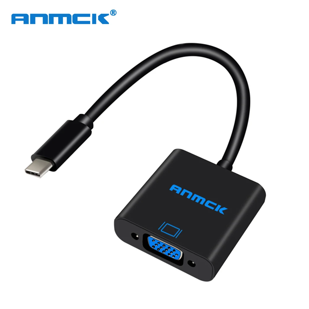 Anmck USB Type C Male to VGA Female Adapter Cable USB-C 3.1 Converter for Macbook Samsung Huawei | Электроника