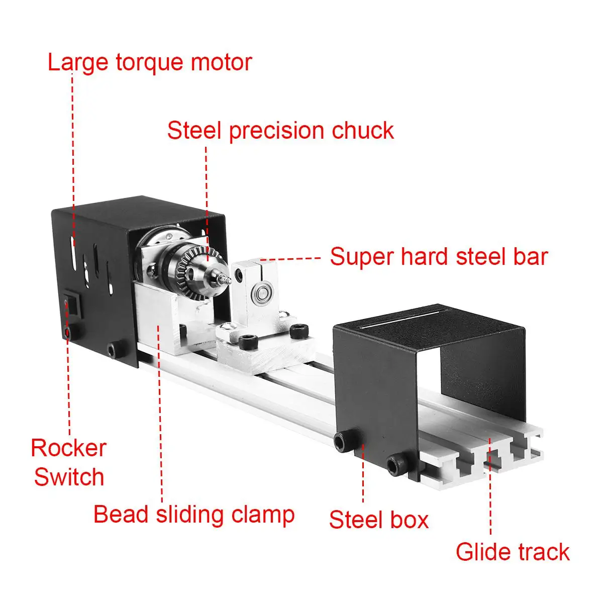 

300W DIY Lathe Polishing Drill Rotary Tool Mini Beads Machine Miniature Lathe Buddha Pearl Lathe Beads Wood Working